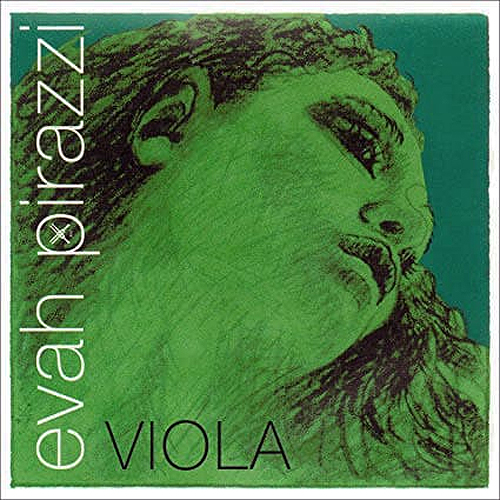 A green-tinted illustration of a woman's face is shown on the cover. The words "evah pirazzi" are written vertically on the left, and "VIOLA" is printed in bold letters at the bottom.